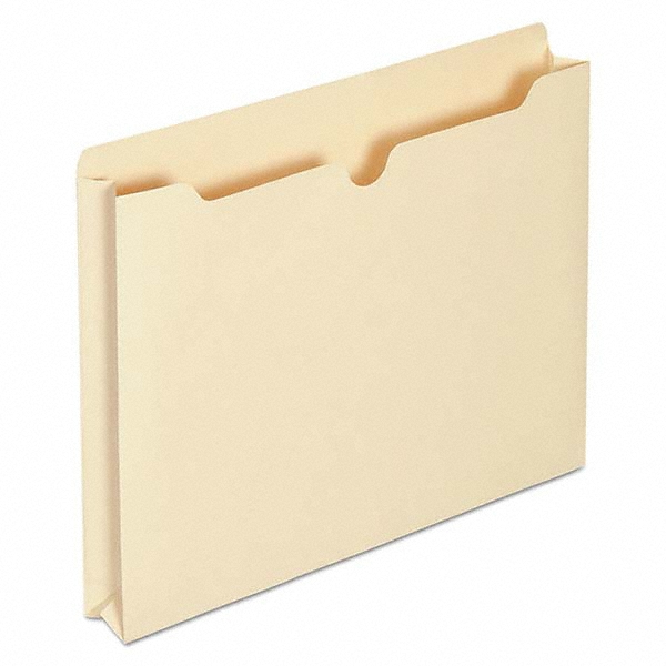 Universal 73500 Deluxe File Jackets - Letter Size, Manila, 1