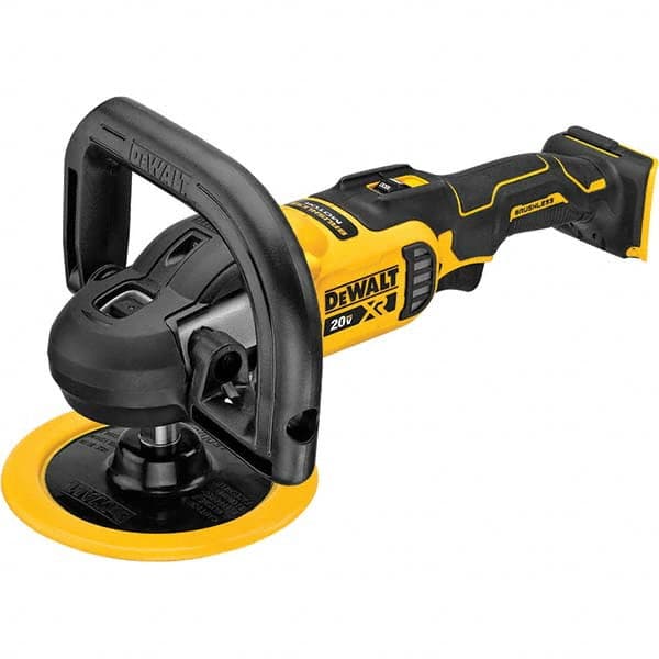 DeWALT Handheld Buffers  Polishers; No-Load RPM: 200 RPM; Handle Type:  Inline; Pad Diameter: in; Reversible: No; Spindle Thread Size: 5/8-11;  Voltage: 20 V; Batteries Included: No 14831259 MSC Industrial Supply
