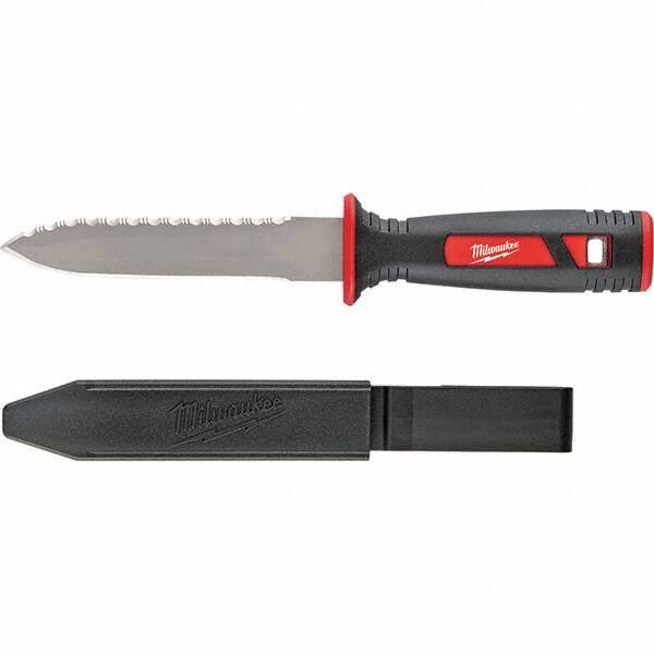 Fixed Blade Knives; Blade Type: Double Edged ; Blade Material: Stainless Steel ; Handle Material: Polypropylene ; Insulated: Yes ; Features: Double Edged Blade for More Applications; Durable Sheath with Belt Clip; Full Tang for Tough Cuts; Lanyard Hole