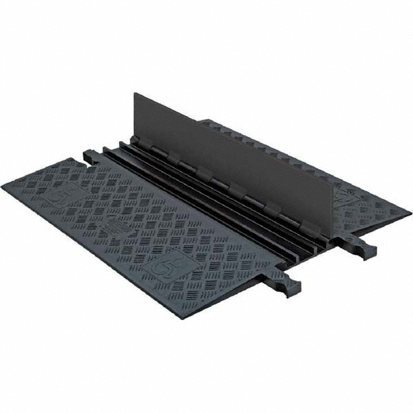 Checkers Floor Cable Cover Polyurethane, 3 Channels, 3/4" Max Cable