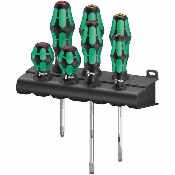 Wera 5008900001 Screwdriver Set: 7 Pc, Phillips & Slotted 