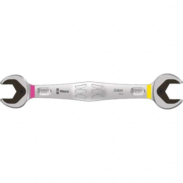 Wera 5020260001 Open End Wrench: Double End Head, 20 mm x 22 mm, Double Ended 
