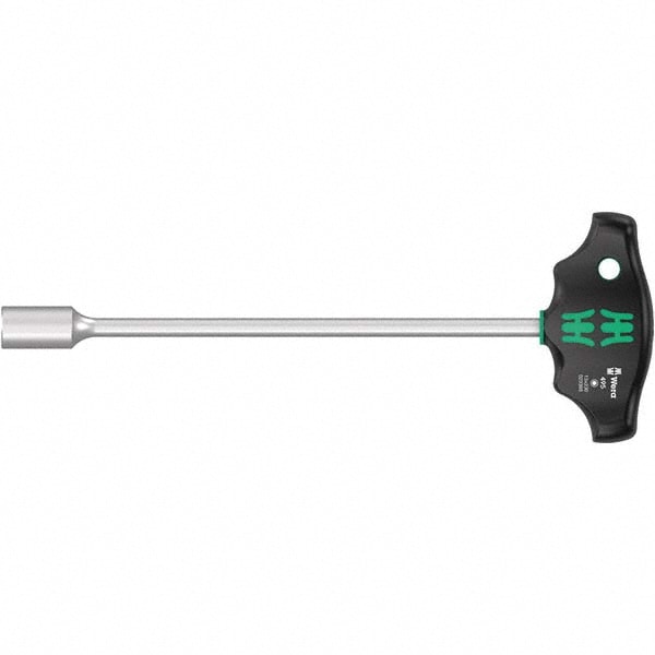 Nut Driver: 13 mm Drive, Solid Shaft, T-Handle, 279 mm OAL