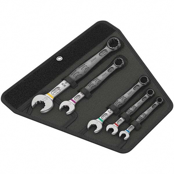 Wera 5020240001 Combination Wrench Set: 5 Pc, 1/2" 3/4" 3/8" 5/16" & 9/16" Wrench, Inch Image