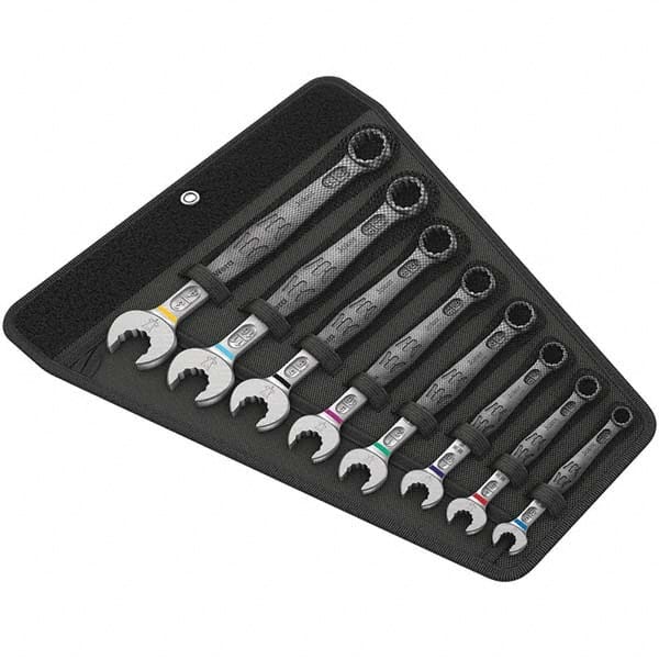 Wera 5020241001 Combination Wrench Set: 8 Pc, 1/2" 11/16" 3/4" 3/8" 5/16" 5/8" 7/16" & 9/16" Wrench, Inch 