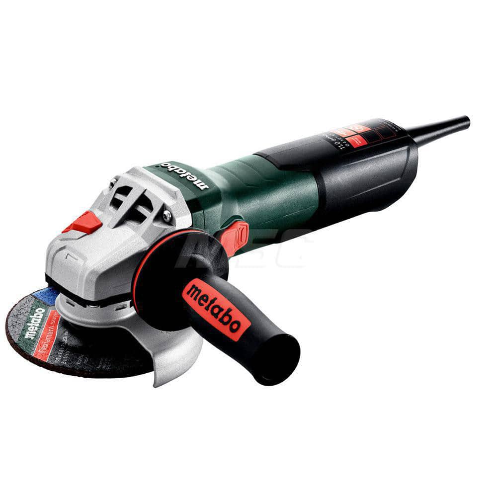 Metabo 603623420 Corded Angle Grinder: 4-1/2 to 5" Wheel Dia, 11,000 RPM, 5/8-11 Spindle 