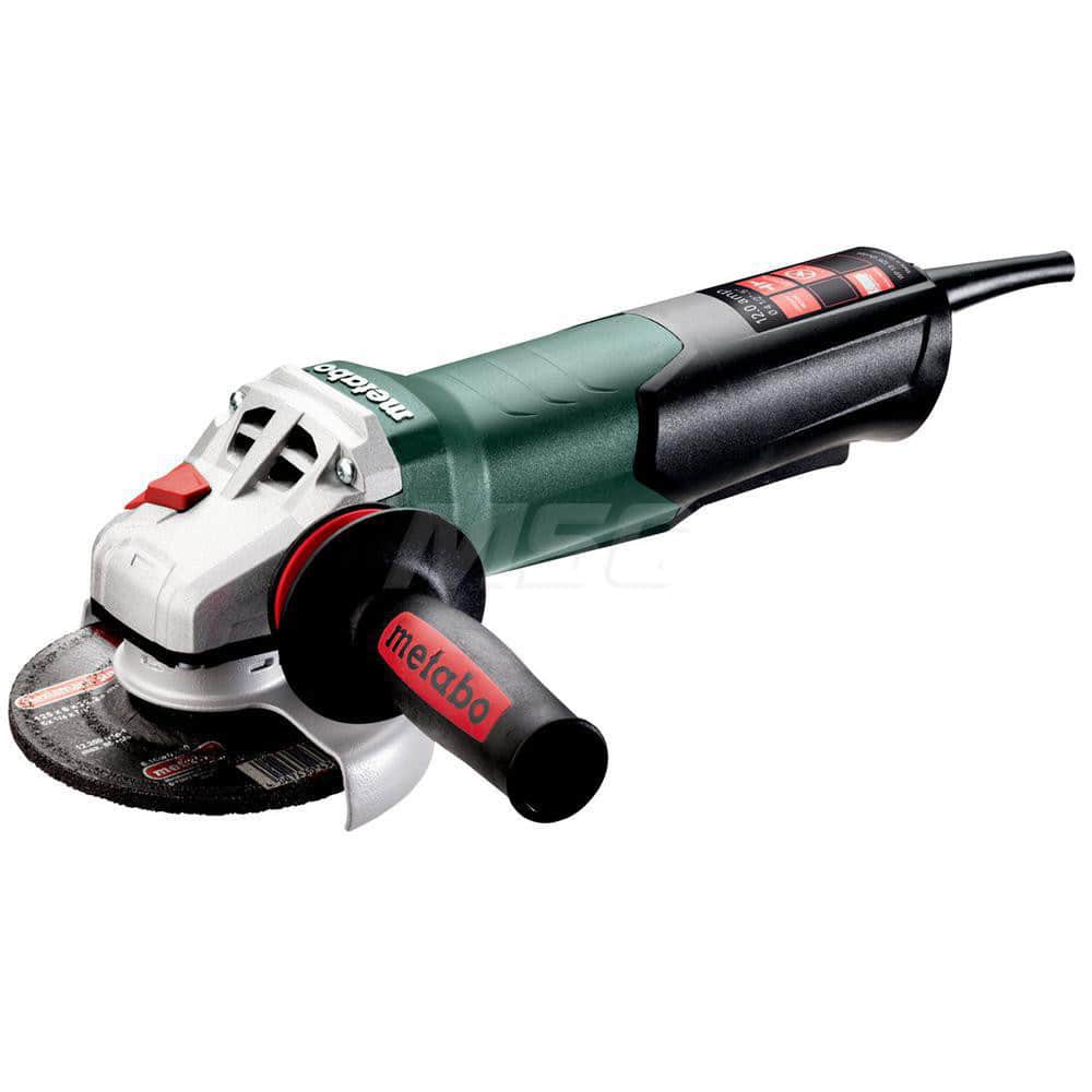 Metabo 603629420 Corded Angle Grinder: 4-1/2 to 5" Wheel Dia, 11,000 RPM 