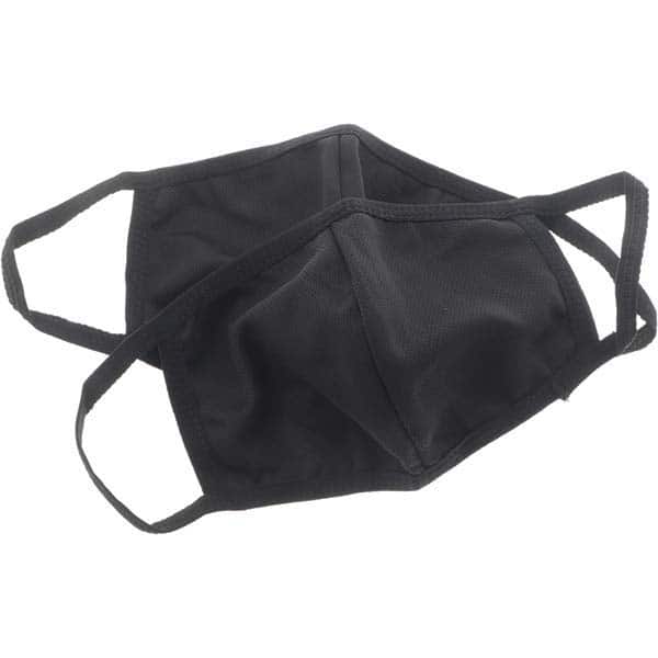 Disposable Pleated Mask: Contains Nose Clip, Black, Size Kids