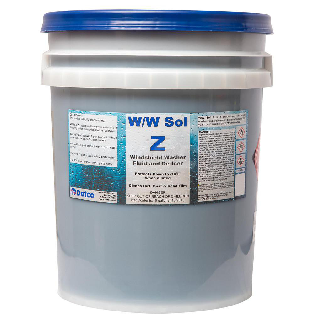 Detco w/ W Sol Z, 55 Gal Drum, Super Concentrated Windshield Washer