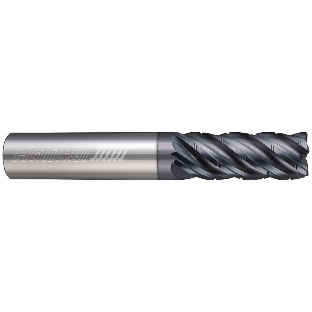 Corner Radius End Mill: 1/8" Dia, 5/32" LOC, 0.0100" Radius, 3 Flute, Solid Carbide