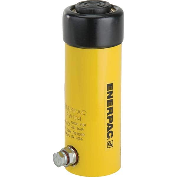 Enerpac RW104 Compact Hydraulic Cylinder: Base Mounting Hole Mount, Steel 