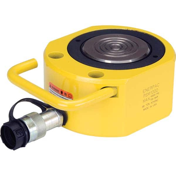Enerpac RSM1000 Compact Hydraulic Cylinder: Base Mounting Hole Mount, Steel 