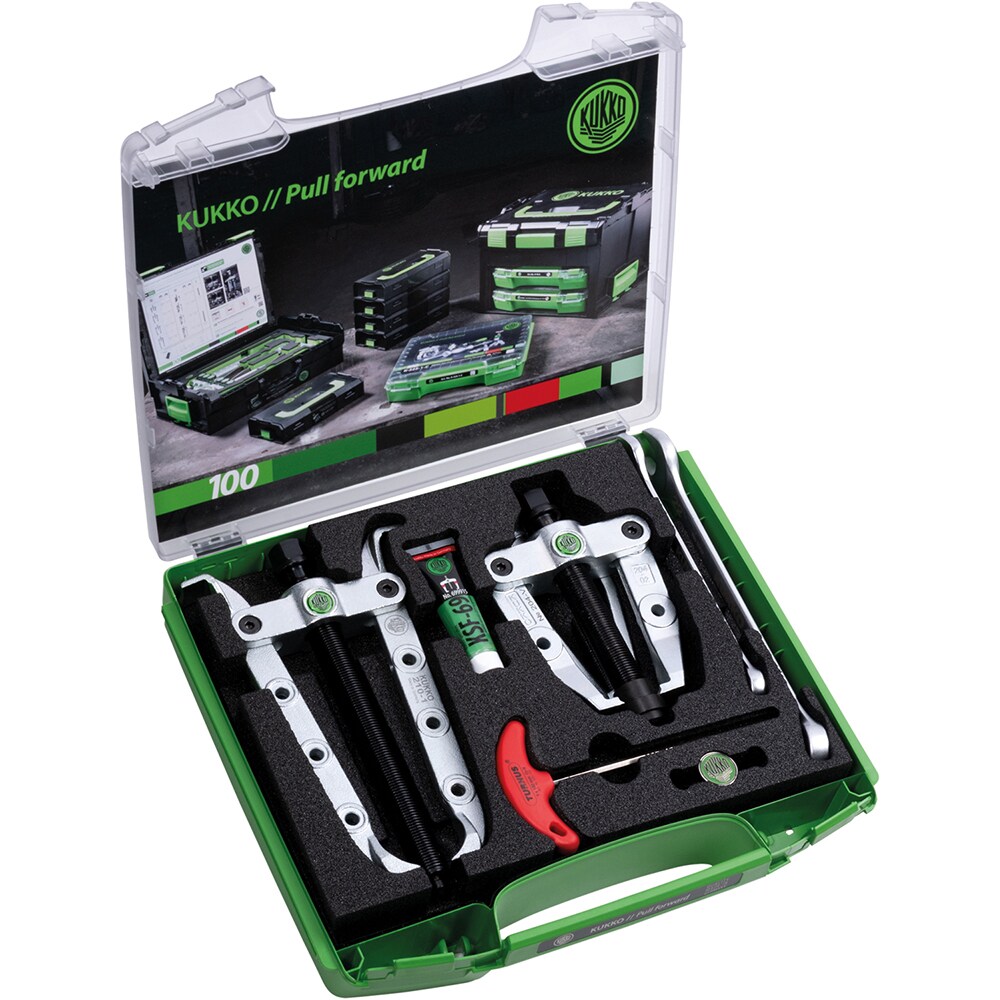 5 Ton, 3-1/2 to 3-3/4" Spread, 2-Jaw Inner Race & Pitman Arm Puller Set