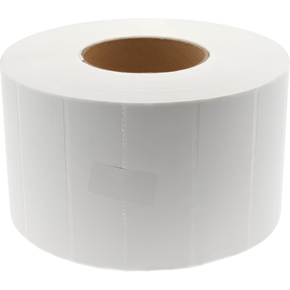Label Maker Label: White, Matte Coated Facestock, 1-1/2" OAL, 4" OAW