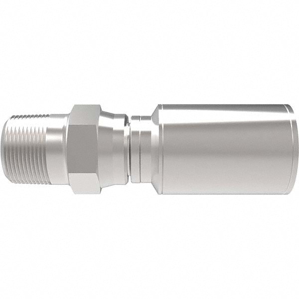 Hydraulic Hose Male Pipe Rigid Fitting: 1" ID, 1" OD, 16 mm, 1-11-1/2