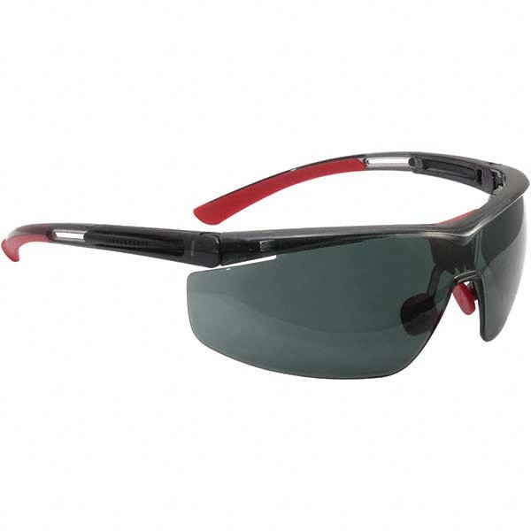 North T5900WTKSHS Safety Glass: Anti-Fog, Polycarbonate, Gray Lenses, Full-Framed, UV Protection 