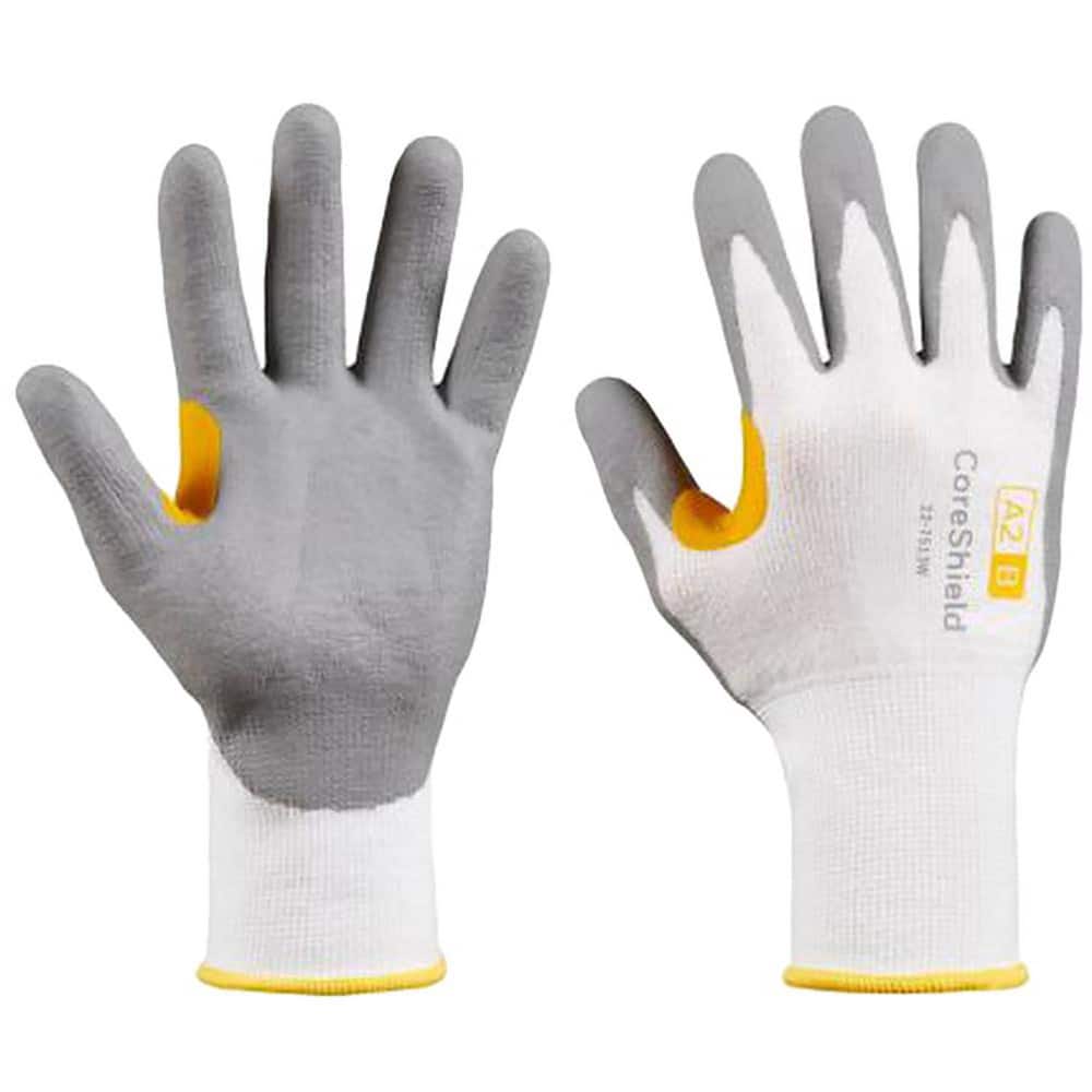 Cut, Puncture & Abrasive-Resistant Gloves: Size M, ANSI Cut A2, ANSI Puncture 1, Nitrile, HPPE
