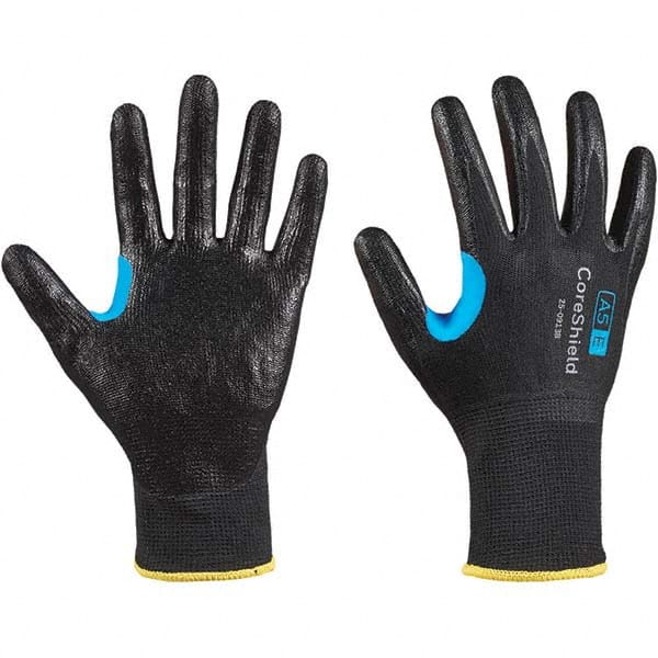 Cut, Puncture & Abrasive-Resistant Gloves: Size L, ANSI Cut A5, ANSI Puncture 1, Nitrile, HPPE