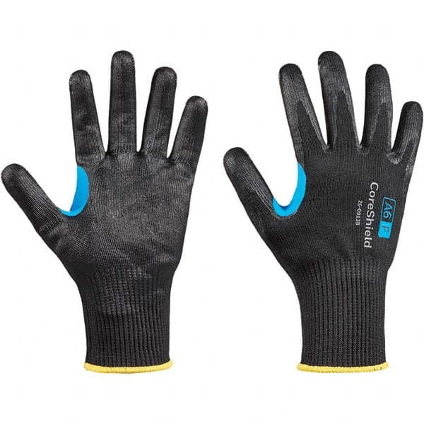 Cut, Puncture & Abrasive-Resistant Gloves: Size L, ANSI Cut A6, ANSI Puncture 1, Nitrile, HPPE
