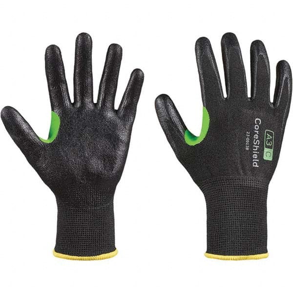 Cut, Puncture & Abrasive-Resistant Gloves: Size L, ANSI Cut A3, ANSI Puncture 1, Nitrile, HPPE