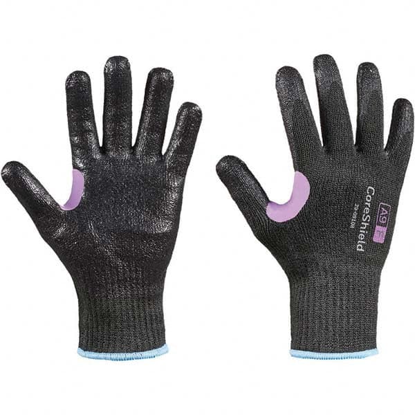 Cut, Puncture & Abrasive-Resistant Gloves: Size M, ANSI Cut A9, ANSI Puncture 1, Nitrile, Kevlar