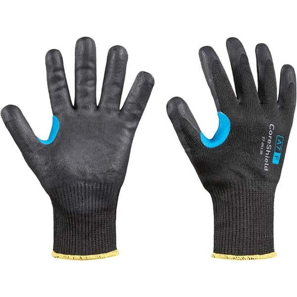 Cut, Puncture & Abrasive-Resistant Gloves: Size XL, ANSI Cut A7, ANSI Puncture 1, Nitrile, HPPE