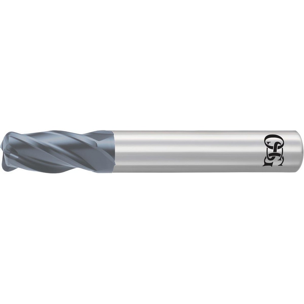 Corner Radius End Mill: 3/4" Dia, 1-1/2" LOC, 0.06" Radius, 4 Flutes, Solid Carbide