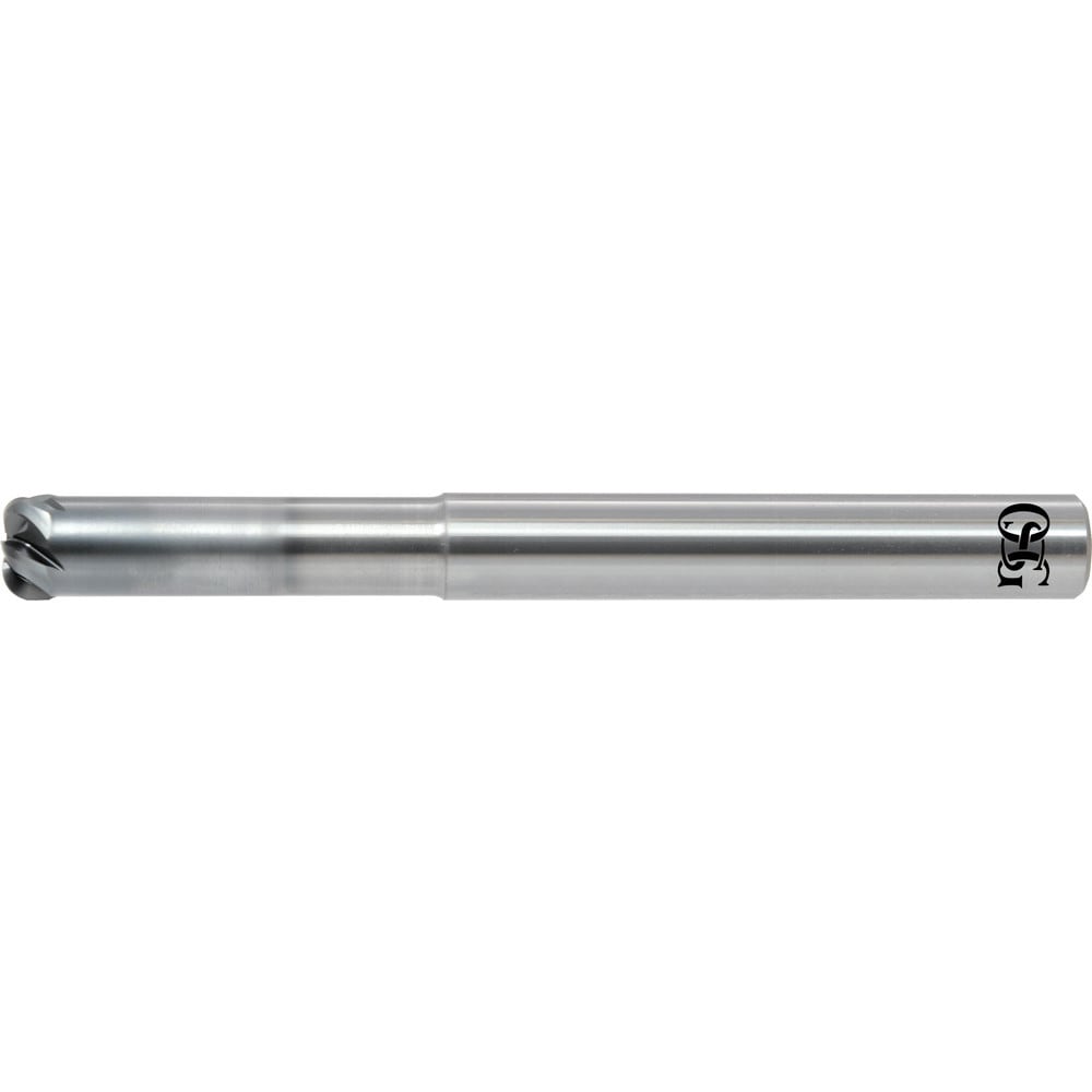 Corner Radius End Mill: 12 mm Dia, 5 mm LOC, 3 mm Radius, 5 Flutes, Solid Carbide