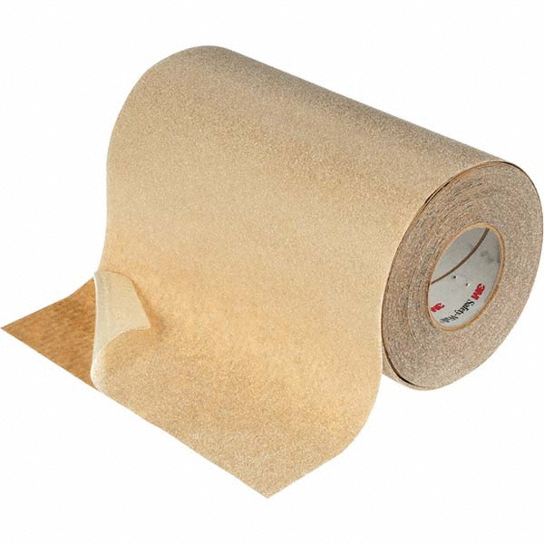 Floor & Aisle Marking Tape: 12" Wide, 60' Long, 0.91 mil Thick, Plastic - Transparent, Anti-Slip Surface, Heavy-Duty, Light-Duty & Medium-Duty