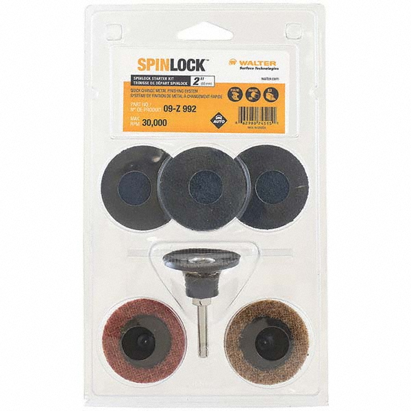 WALTER Surface Technologies Flap Wheel Kits; Abrasive Type Coated