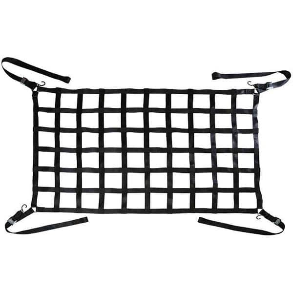 US Cargo Control CN-825066-BLK Cargo Handling, Control Devices; Product Type: Cargo Net ; Material: Polyester ; Pulling Capacity: 10000lb ; Overall Length: 82in ; Overall Width: 50in 