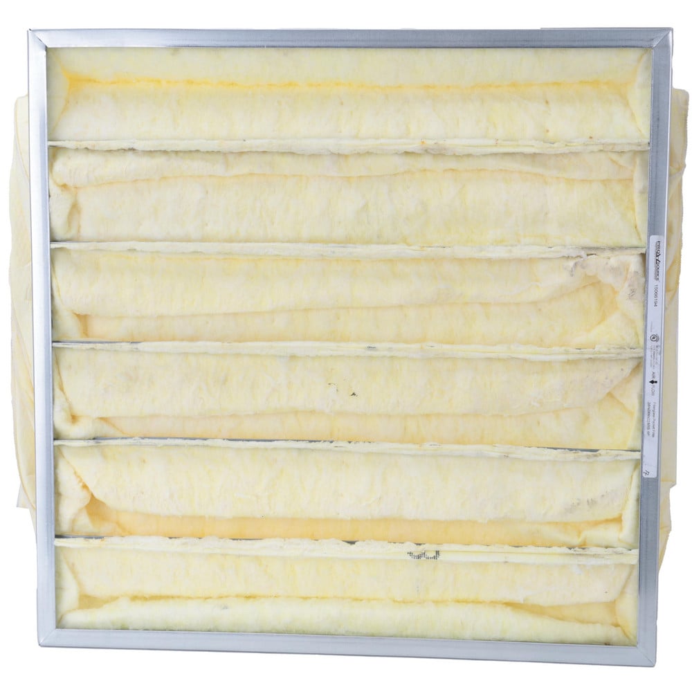 Bag Air Filter: MERV 15, 22" Deep, 24" Wide, 24" High, Synthetic
