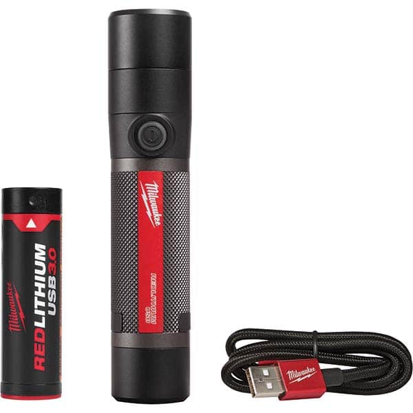 Flashlights; Bulb Type: LED ; Number Of Light Modes: 2 ; Batteries Included: Yes ; Battery Chemistry: Lithium-Ion ; Rechargeable: Yes ; Includes: REDLITHIUM USB 3.0 Battery; 3ft Micro-USB Cable
