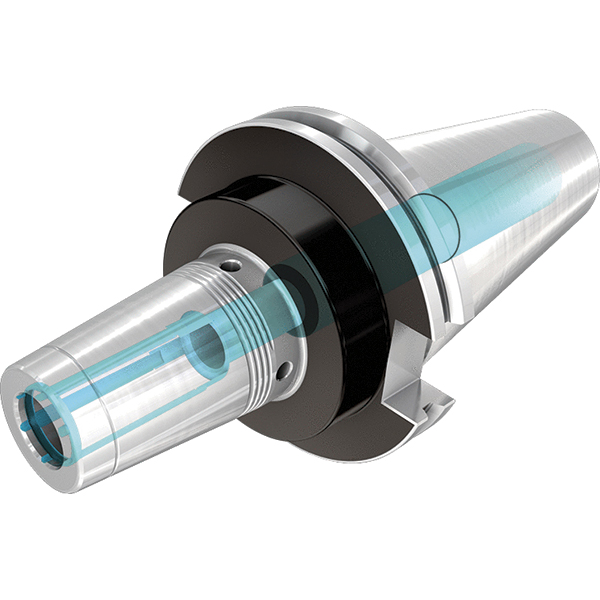 Iscar ShrinkFit Tool Holder & Adapter 1" Shank Dia, CAT40 Taper