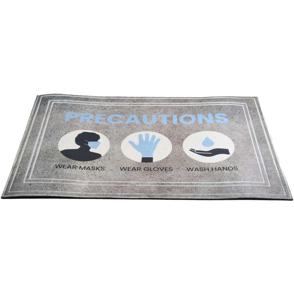 Entrance Mat: 3' Long, 2' Wide, Poly-Blended Carpet Surface