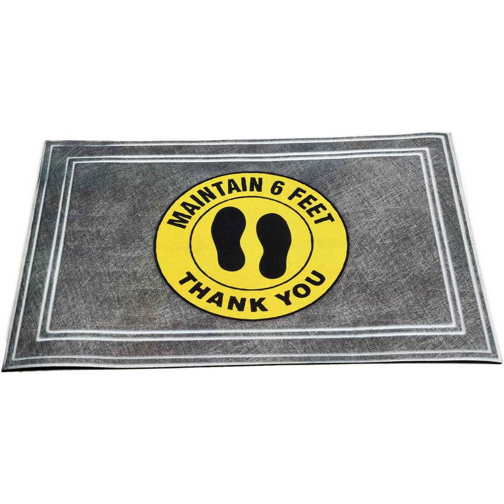 Entrance Mat: 3' Long, 2' Wide, Poly-Blended Carpet Surface