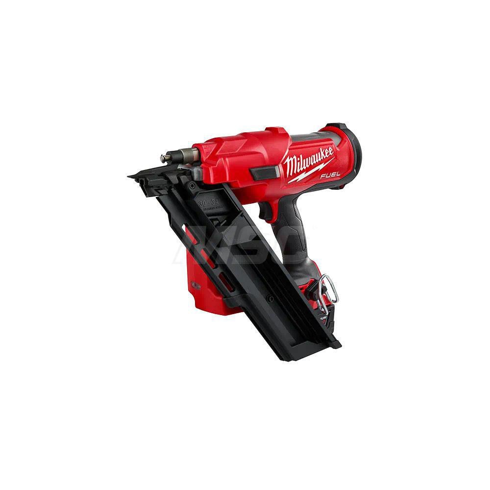 Milwaukee Tool | Milwaukee Cordless Framing Nailer: 18V, 2 to 3-1/2 Nail Length - 0.15 GA Nails, Includes 21 ° Framing Nailer & Non-Mar Tip | Part