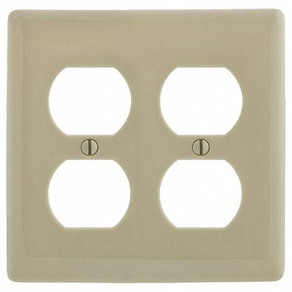 Wall Plates; Wall Plate Type: Outlet Wall Plates ; Color: Ivory ; Wall Plate Configuration: Duplex Outlet ; Material: Thermoplastic ; Shape: Rectangle ; Wall Plate Size: Standard