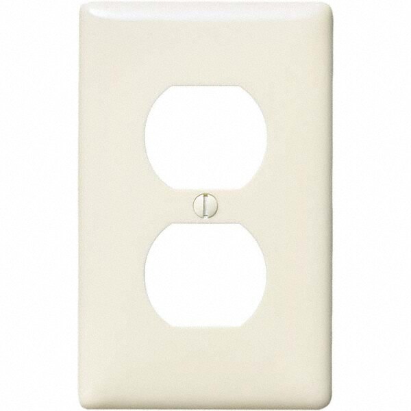 Wall Plates; Wall Plate Type: Outlet Wall Plates ; Color: Light Almond ; Wall Plate Configuration: Duplex Outlet ; Material: Thermoplastic ; Shape: Rectangle ; Wall Plate Size: Standard