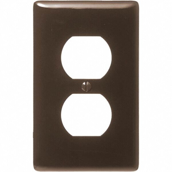 Wall Plates; Wall Plate Type: Outlet Wall Plates ; Color: Brown ; Wall Plate Configuration: Duplex Outlet ; Material: Thermoplastic ; Shape: Rectangle ; Wall Plate Size: Standard