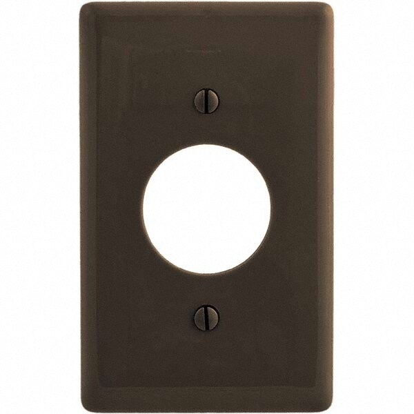 Wall Plates; Wall Plate Type: Outlet Wall Plates ; Color: Brown ; Wall Plate Configuration: Single Outlet ; Material: Thermoplastic ; Shape: Rectangle ; Wall Plate Size: Standard