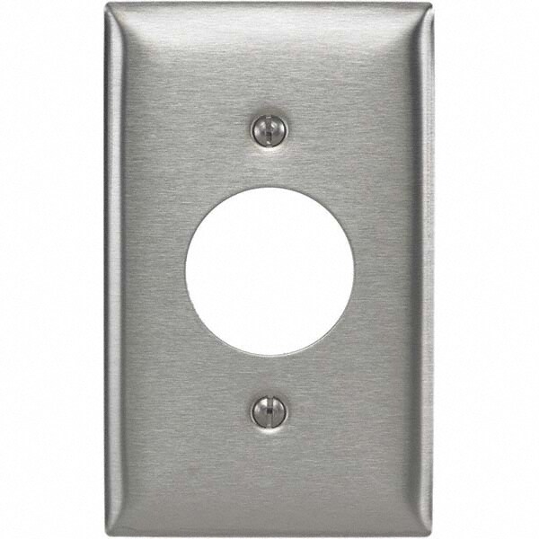 Wall Plates; Wall Plate Type: Outlet Wall Plates ; Color: Metallic ; Wall Plate Configuration: Single Outlet ; Material: Stainless Steel ; Shape: Rectangle ; Wall Plate Size: Standard