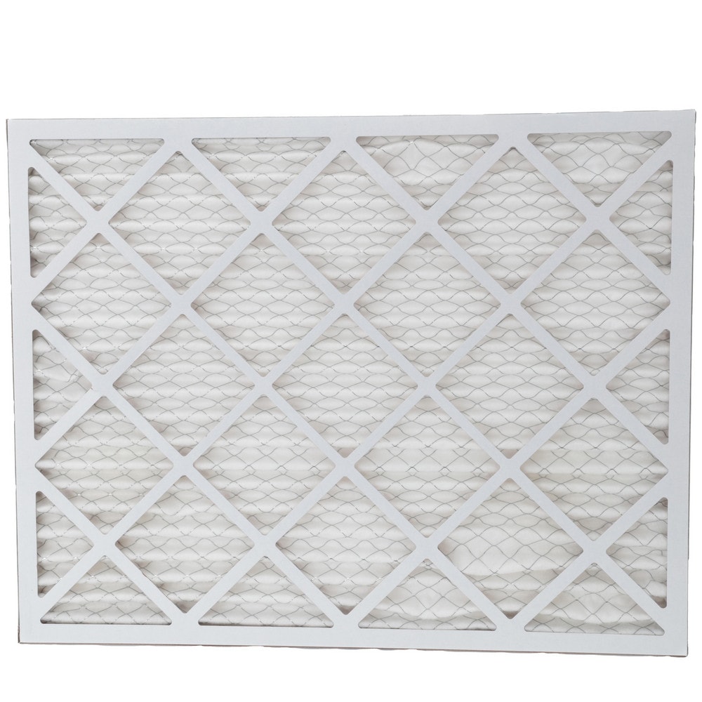 Pleated Air Filter: 20 x 25 x 1", MERV 13, 80 to 85% Efficiency, Wire-Backed Pleated