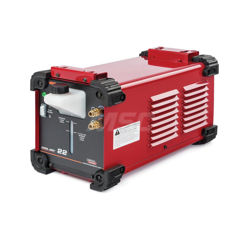 Welding Water Coolers; Type: Cooler with Vane Pump ; Voltage: 390 VDC ; Frequency: 50; 60 ; Cooler Capacity: 0.6gal ; Cooling Capacity: 0.9 ; Connection Type: Inlet; Outlet