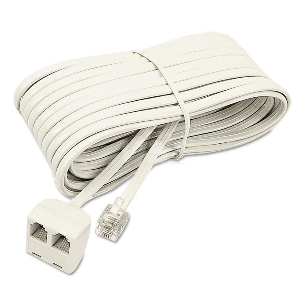 Telephone Extension Cord: Almond