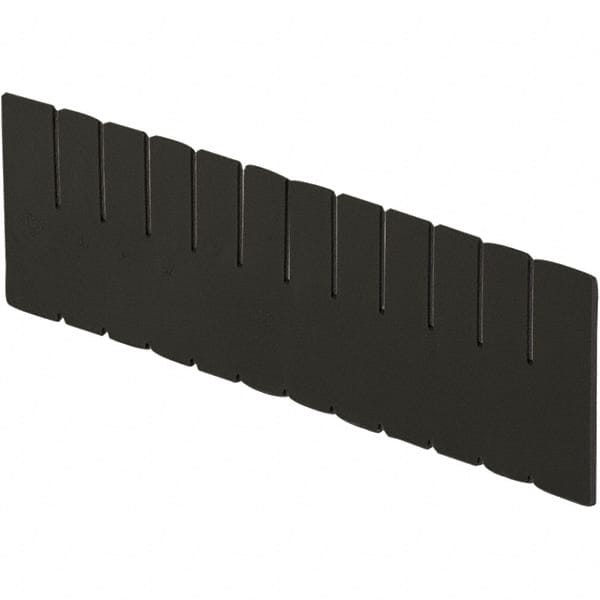 Bin Divider: Use with DC3080 Short Side Measures 7.4" Tall, Black