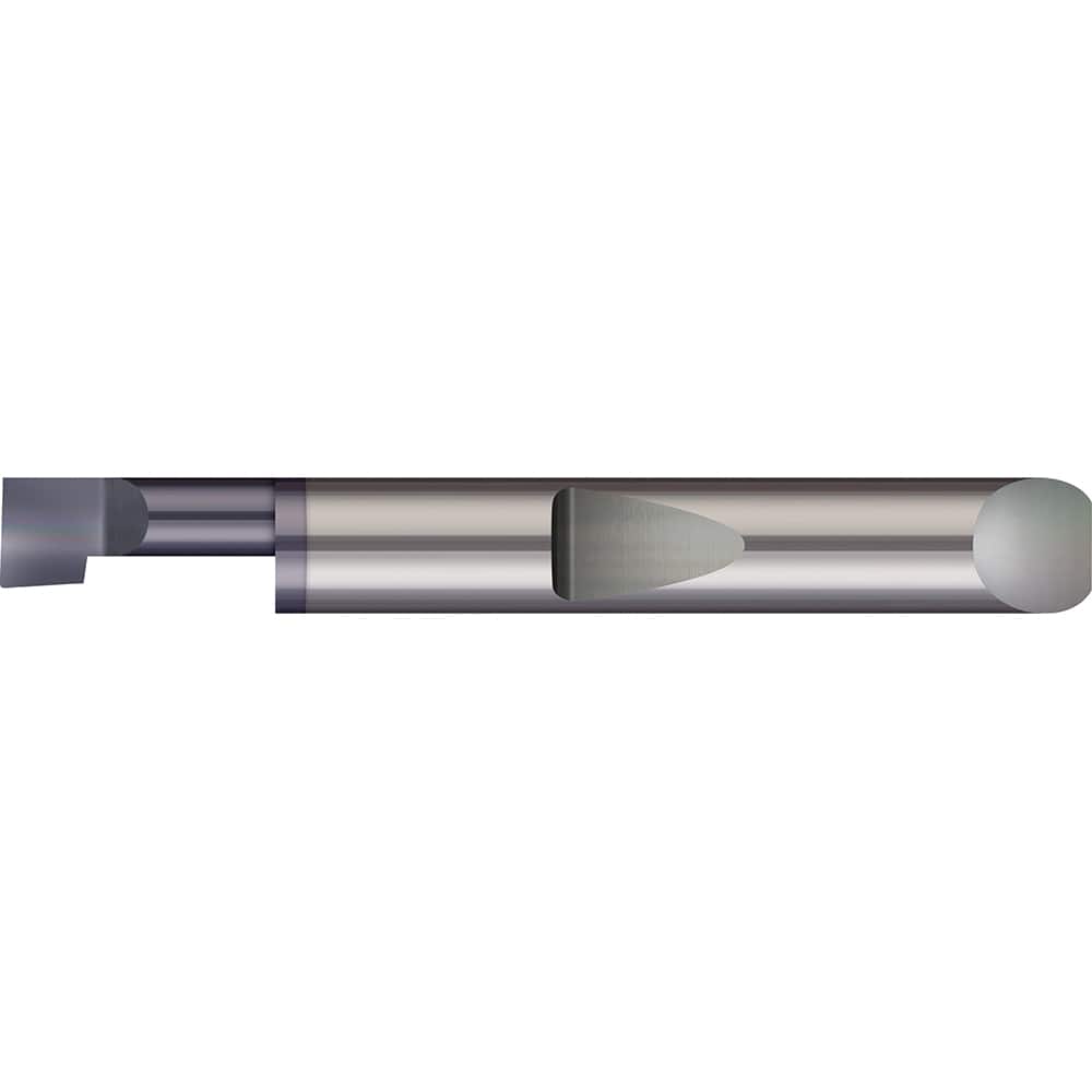 Micro 100 QBB-180500X Boring Bar: 0.18" Min Bore, 1/2" Max Depth, Right Hand Cut, Solid Carbide 