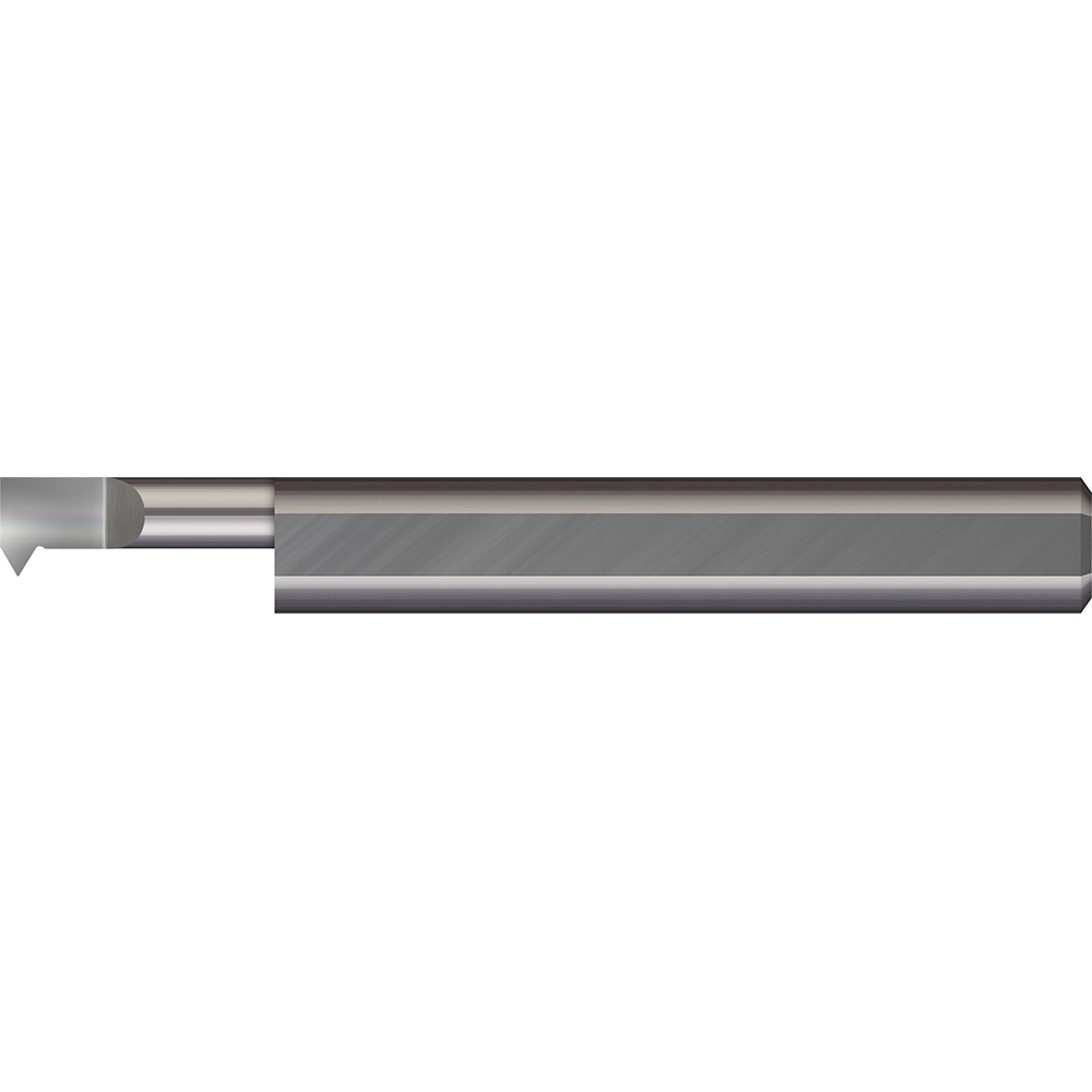Single Point Threading Tool: 0.36" Min Thread Dia, 11 to 28 TPI, 0.5" Cut Depth, Internal, Solid Carbide - 3/8" Shank, 2-1/2" OAL, 60 &deg; Profile, 0.085" Projection from Edge, Bright/Uncoated
