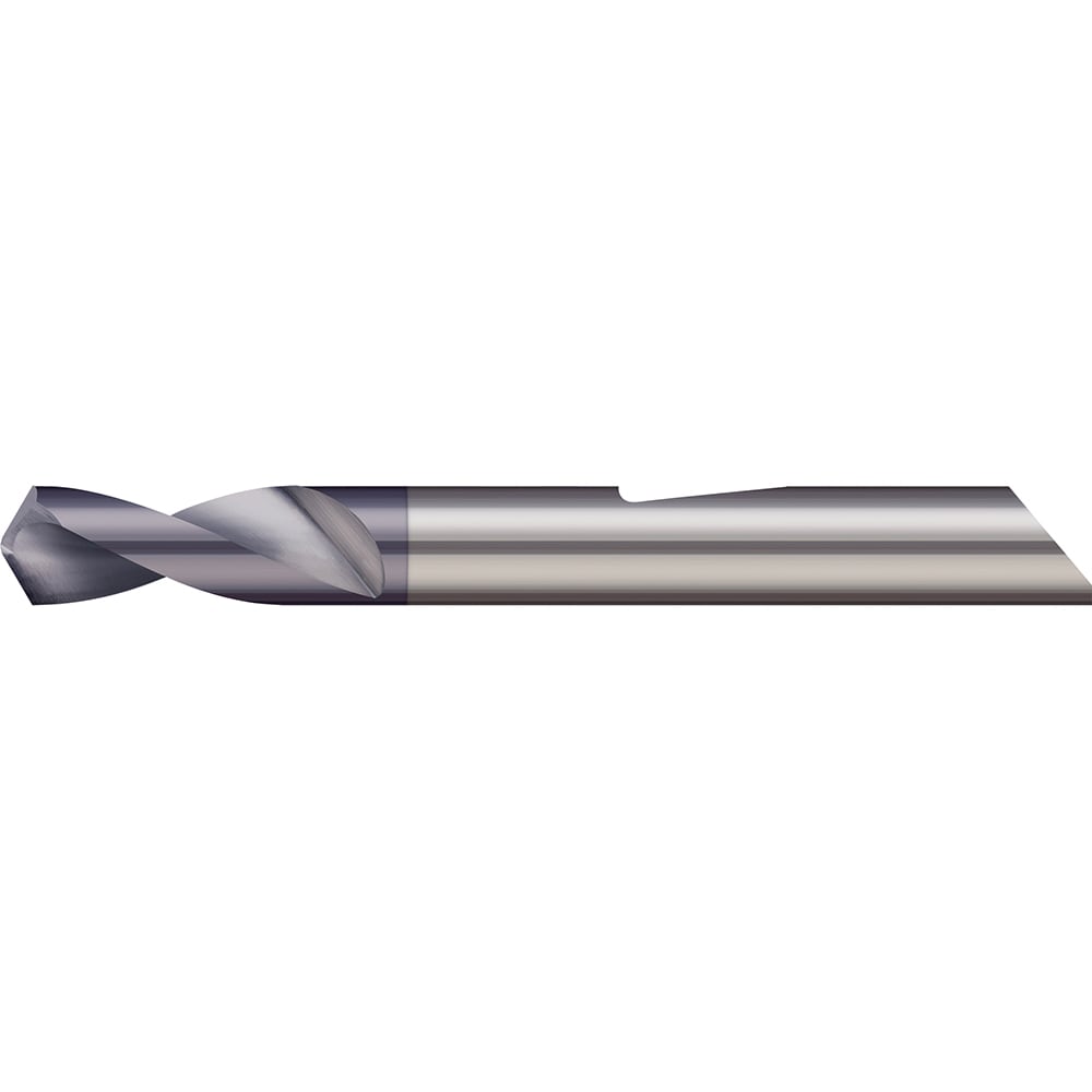 Micro 100 QSPD-125-140X Spotting Drill: 1/8" Dia, 140 ° Point, 1-1/2" OAL, Solid Carbide 