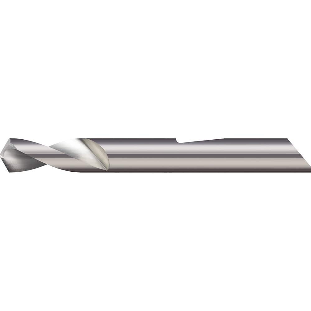 Micro 100 QSPD-375-090 Spotting Drill: 3/8" Dia, 90 ° Point, 2-1/2" OAL, Solid Carbide 